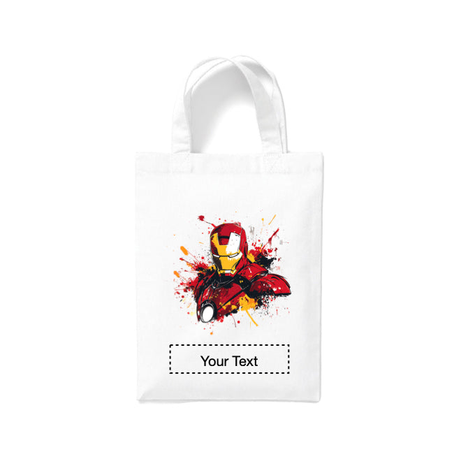 Small White Cotton Tote Bags 2.5ltr - Marvel Characters