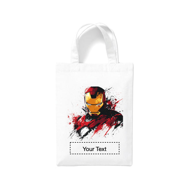 Small White Cotton Tote Bags 2.5ltr - Marvel Characters