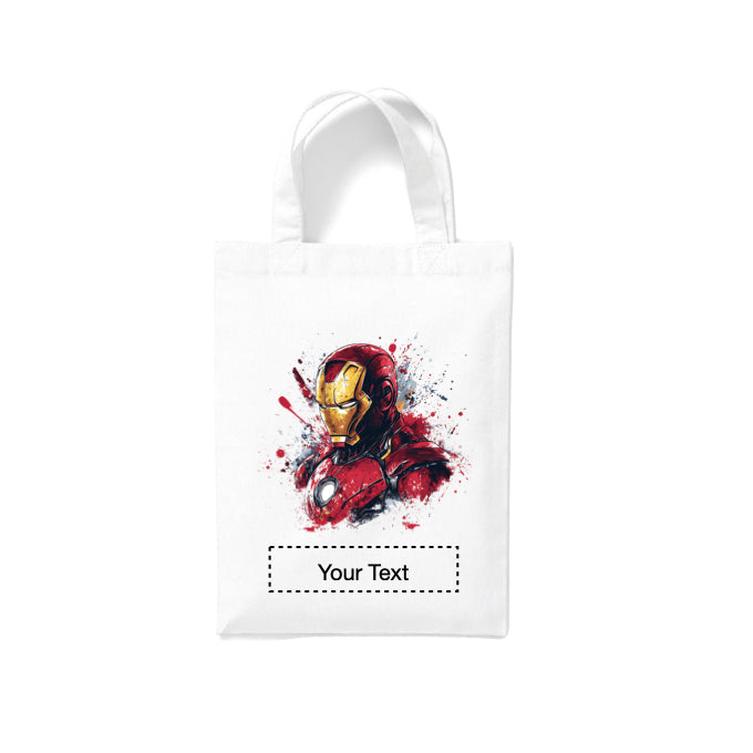 Small White Cotton Tote Bags 2.5ltr - Marvel Characters
