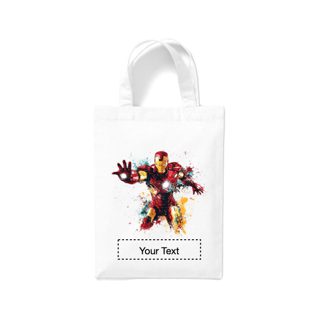 Small White Cotton Tote Bags 2.5ltr - Marvel Characters
