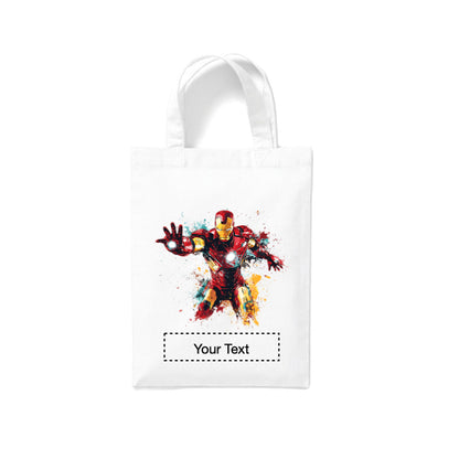 Small White Cotton Tote Bags 2.5ltr - Marvel Characters