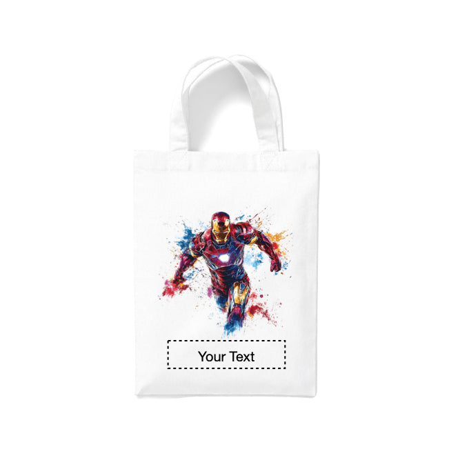 Small White Cotton Tote Bags 2.5ltr - Marvel Characters