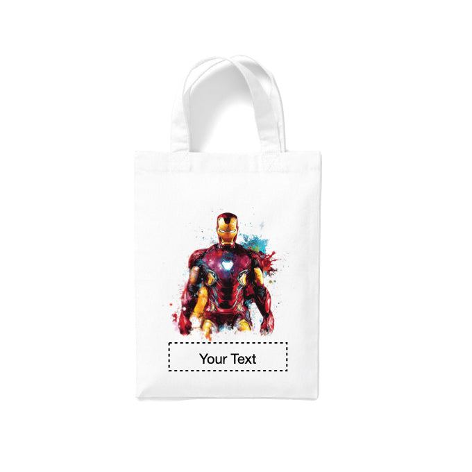 Small White Cotton Tote Bags 2.5ltr - Marvel Characters