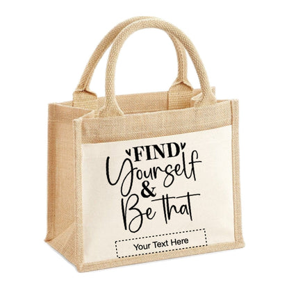 Jute Tote Bags - Mental Health Sayings