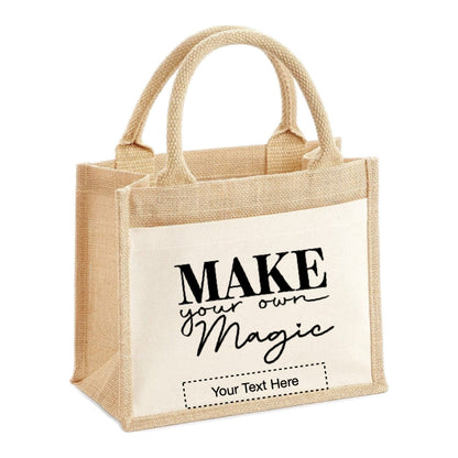 Jute Tote Bags - Mental Health Sayings