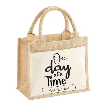 Jute Tote Bags - Mental Health Sayings