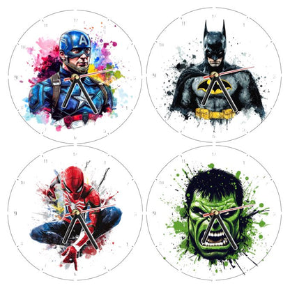 Clocks with 35x different Marvel Characters