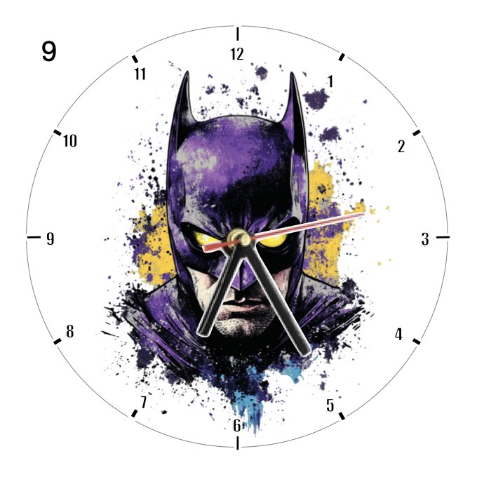 Clocks with 35x different Marvel Characters