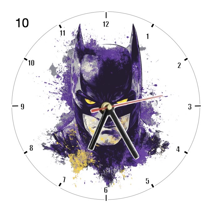 Clocks with 35x different Marvel Characters