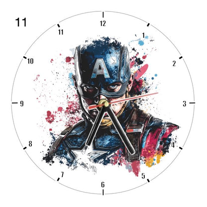Clocks with 35x different Marvel Characters