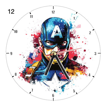 Clocks with 35x different Marvel Characters