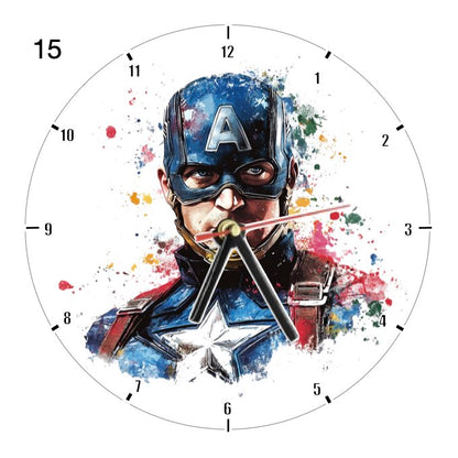 Clocks with 35x different Marvel Characters