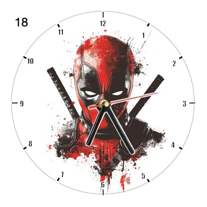 Clocks with 35x different Marvel Characters