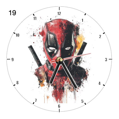 Clocks with 35x different Marvel Characters