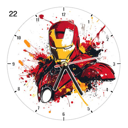 Clocks with 35x different Marvel Characters