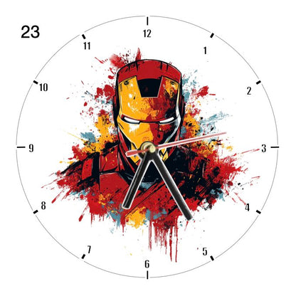 Clocks with 35x different Marvel Characters