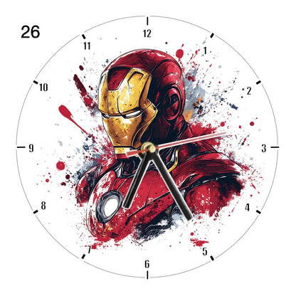 Clocks with 35x different Marvel Characters