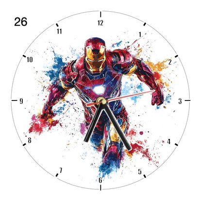 Clocks with 35x different Marvel Characters
