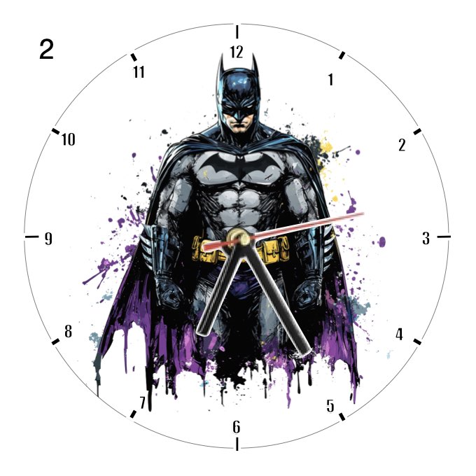 Clocks with 35x different Marvel Characters