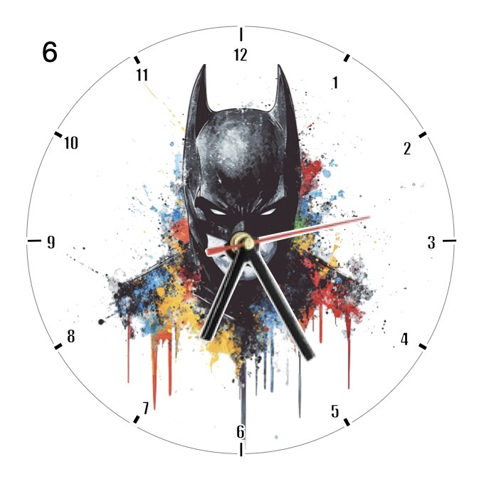 Clocks with 35x different Marvel Characters