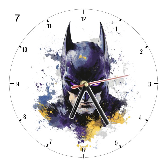 Clocks with 35x different Marvel Characters