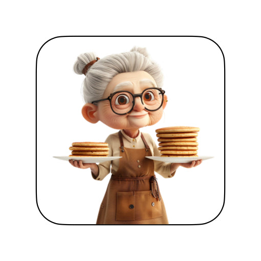 Coasters with OAP Women Food & Drink - Group B