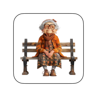 Coasters with OAP Women Outside - Group D