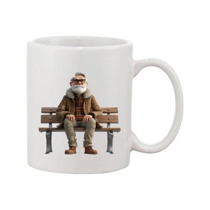 Mug - 11oz - OAP - Old Man Sitting on a Bench 1