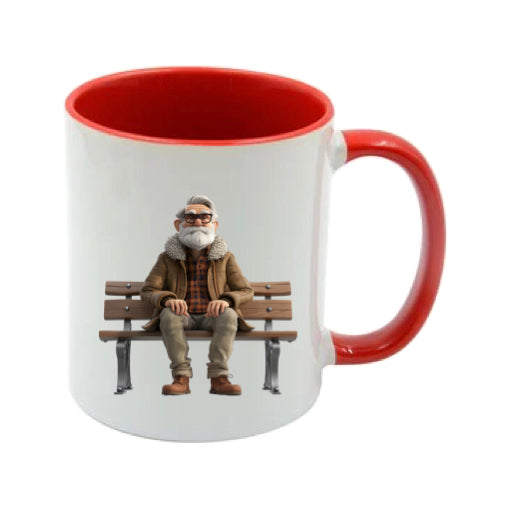 Mug - 11oz - OAP - Old Man Sitting on a Bench 1