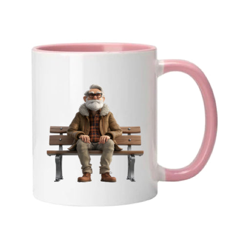 Mug - 11oz - OAP - Old Man Sitting on a Bench 1
