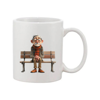 Mug - 11oz - OAP - Old Man Sitting on a Bench 2