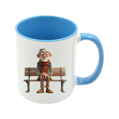 Mug - 11oz - OAP - Old Man Sitting on a Bench 2