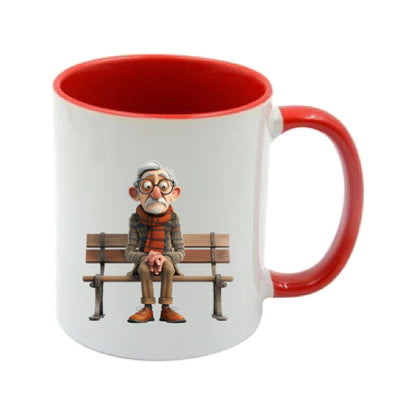 Mug - 11oz - OAP - Old Man Sitting on a Bench 2