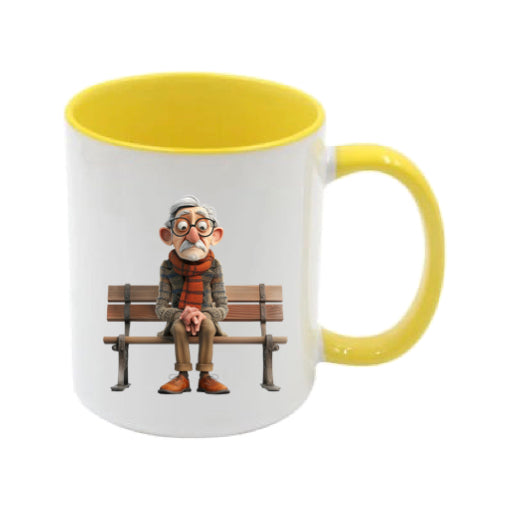 Mug - 11oz - OAP - Old Man Sitting on a Bench 2