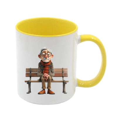 Mug - 11oz - OAP - Old Man Sitting on a Bench 2