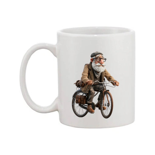 Mug - 11oz - OAP - Old Man Cycling 1