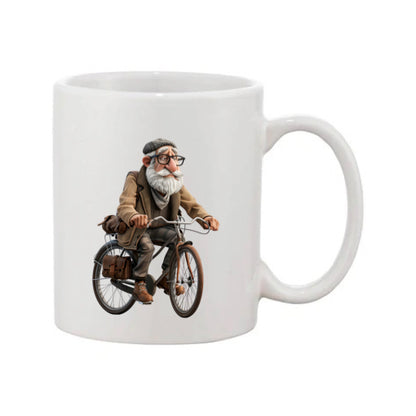Mug - 11oz - OAP - Old Man Cycling 1