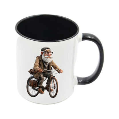 Mug - 11oz - OAP - Old Man Cycling 1