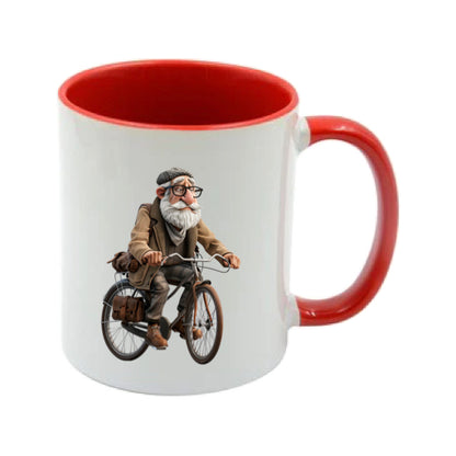 Mug - 11oz - OAP - Old Man Cycling 1