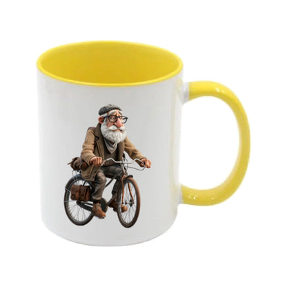 Mug - 11oz - OAP - Old Man Cycling 1