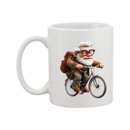Mug - 11oz - OAP - Old Man Cycling 2