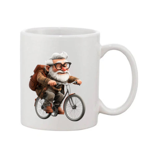 Mug - 11oz - OAP - Old Man Cycling 2