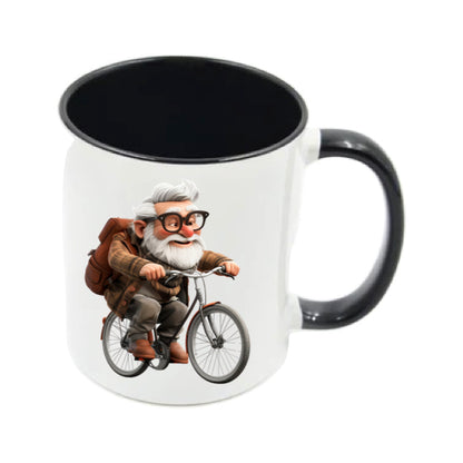 Mug - 11oz - OAP - Old Man Cycling 2