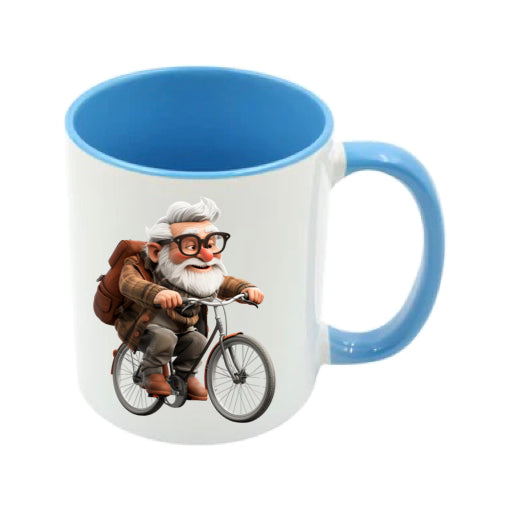 Mug - 11oz - OAP - Old Man Cycling 2