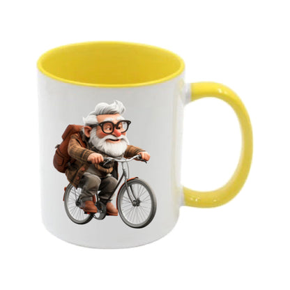 Mug - 11oz - OAP - Old Man Cycling 2