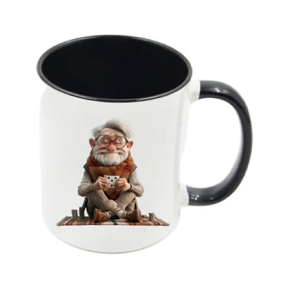 Mug - 11oz - OAP - Old Man Playing Cards 1