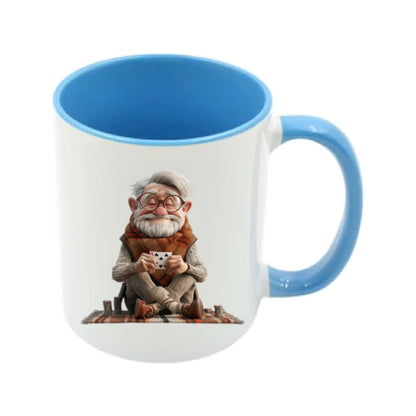 Mug - 11oz - OAP - Old Man Playing Cards 1