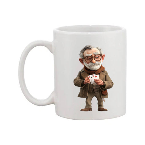 Mug - 11oz - OAP - Old Man Playing Cards 2