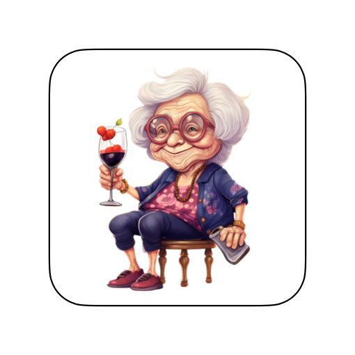 Coasters with OAP Women Food & Drink - Group B