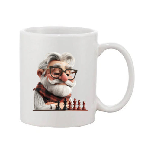 Mug - 11oz - OAP - Old Man Playing Chess 1